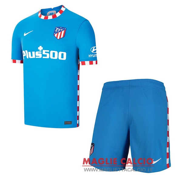 nuova terza magliette atletico madrid set completo bambino 2021-2022