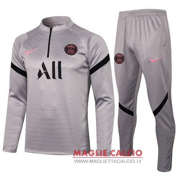 nuova paris saint germain insieme completo grigio navy nero1 giacca 2021-2022