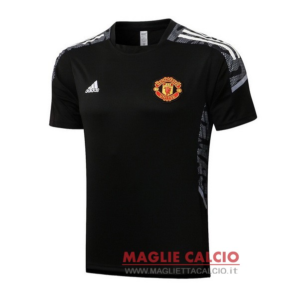 nuova formazione divisione magliette manchester united 2021-2022 nero bianco