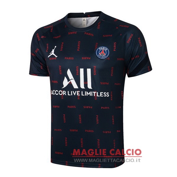 nuova formazione divisione magliette paris saint germain 2021-2022 blu navy rosso