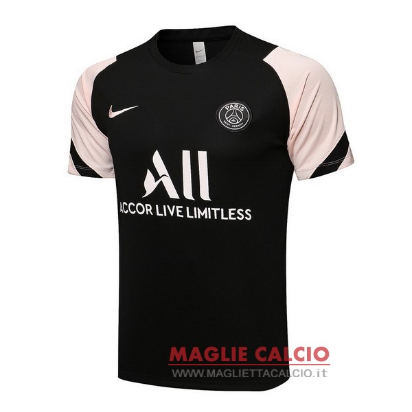 nuova formazione divisione magliette paris saint germain 2021-2022 nero rosa