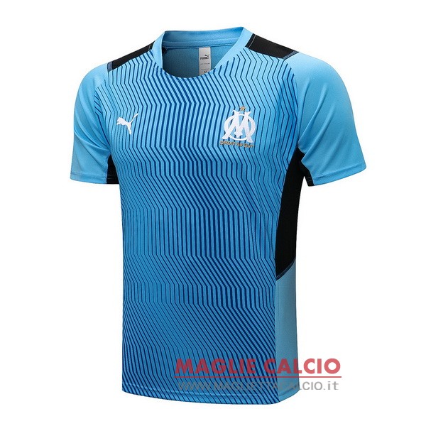 nuova magliette marseille formazione 2021-2022 blu nero