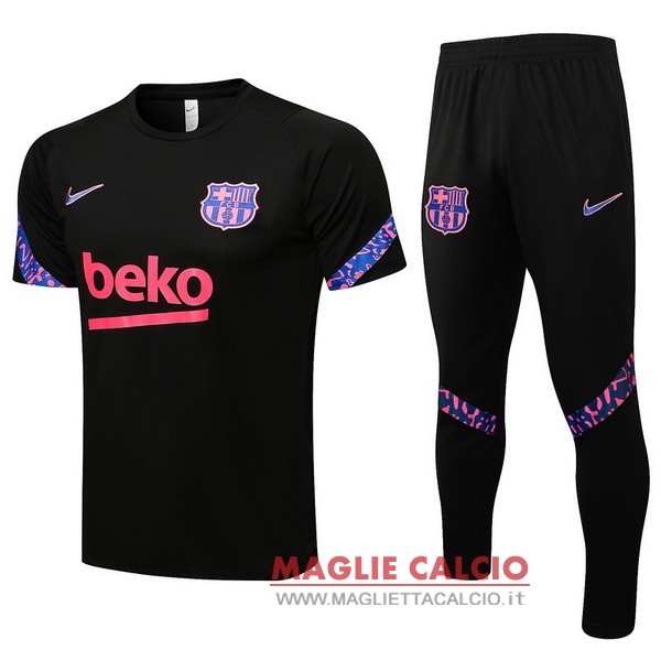 nuova formazione set completo divisione magliette barcelona 2021-2022 nero purpureo