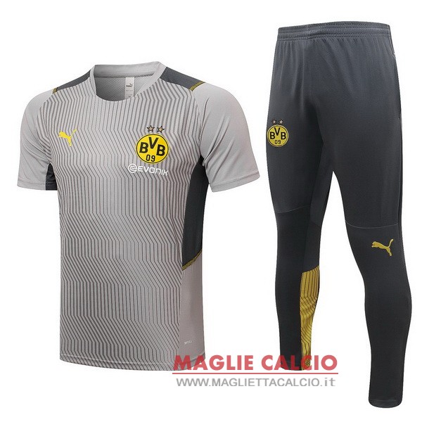 nuova formazione divisione magliette borussia dortmund 2021-2022 grigio