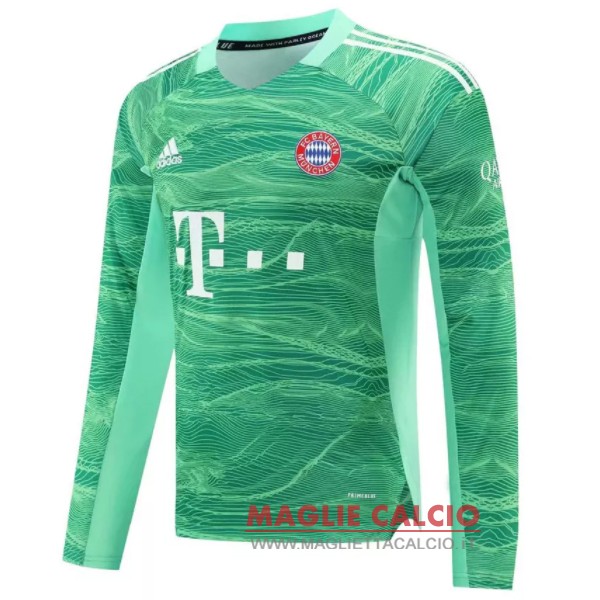 nuova magliette portiere manica lunga bayern munich 2021-2022 verde