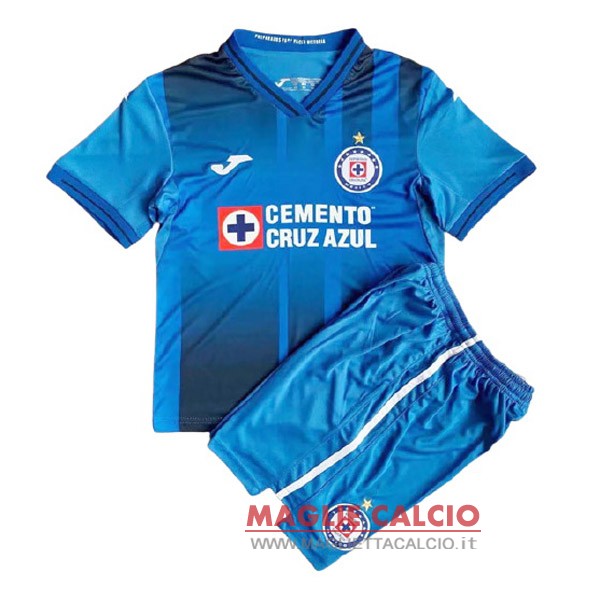 nuova prima magliette cruz azul set completo bambino 2021-2022