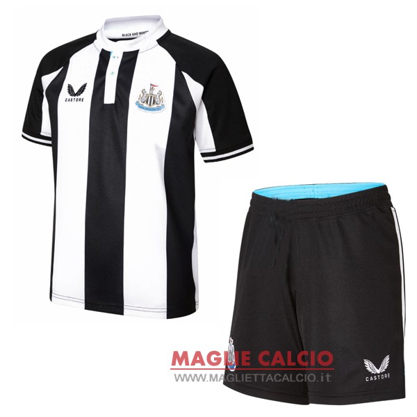 nuova prima magliette newcastle united set completo bambino 2021-2022