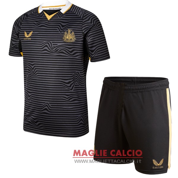 nuova seconda magliette newcastle united set completo bambino 2021-2022