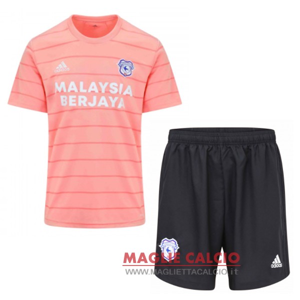 nuova seconda divisione magliette cardiff city set completo uomo 2021-2022