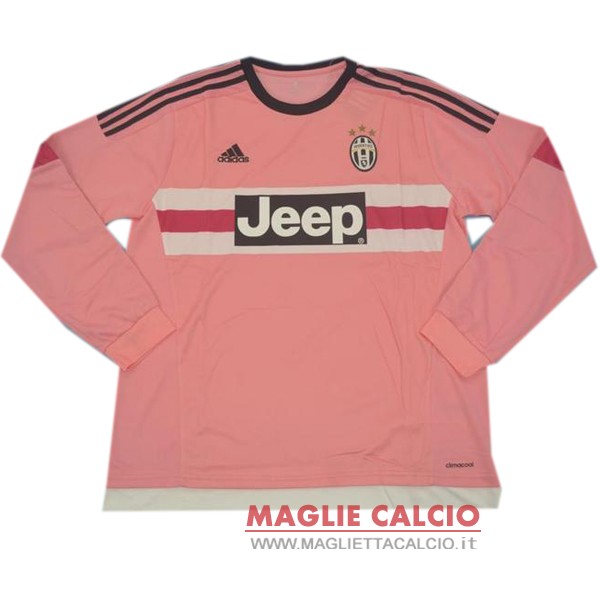 nuova prima magliette manica lunga juventus retro 2015-2016