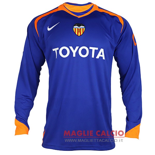 nuova seconda divisione magliette manica lunga valencia 2005-2006