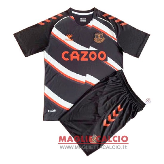 nuova speciale divisione magliette everton set completo uomo 2021-2022 nero