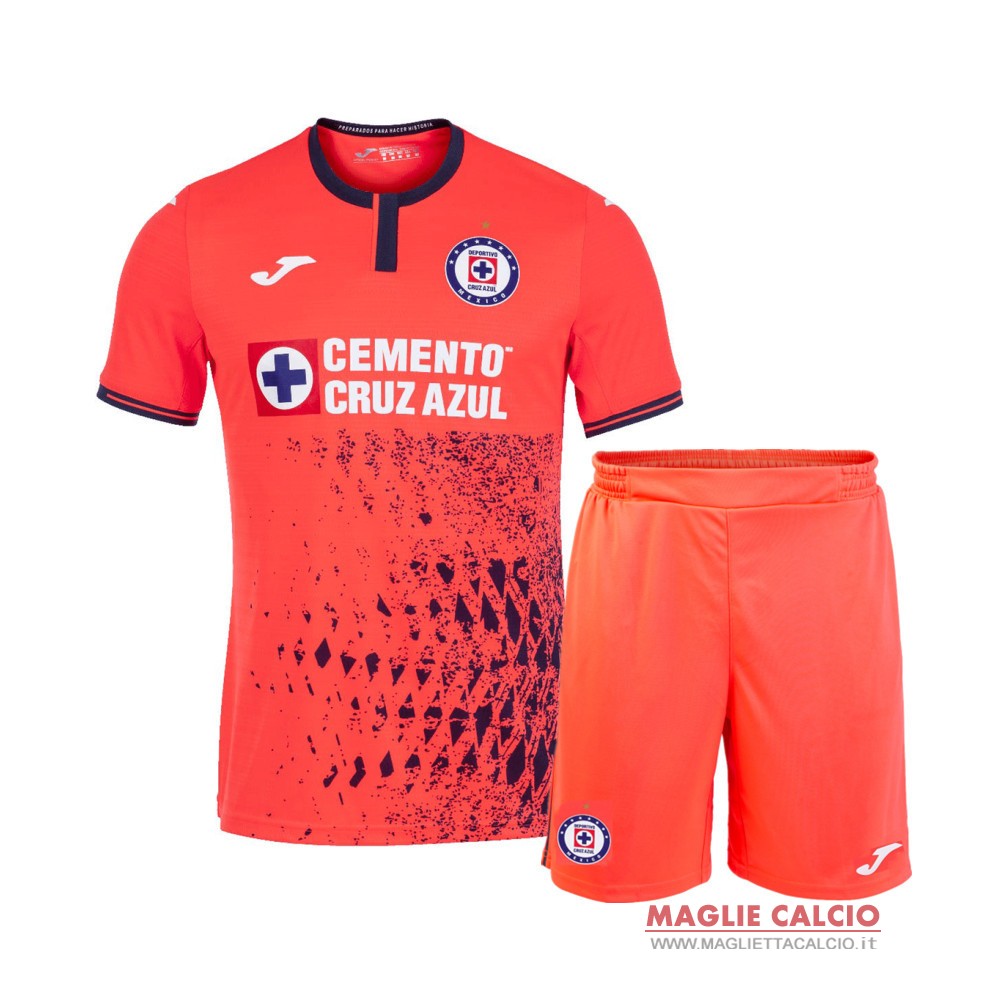 nuova terza magliette cruz azul set completo bambino 2021-2022