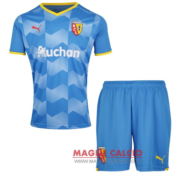 nuova terza magliette RC Lens set completo bambino 2021-2022