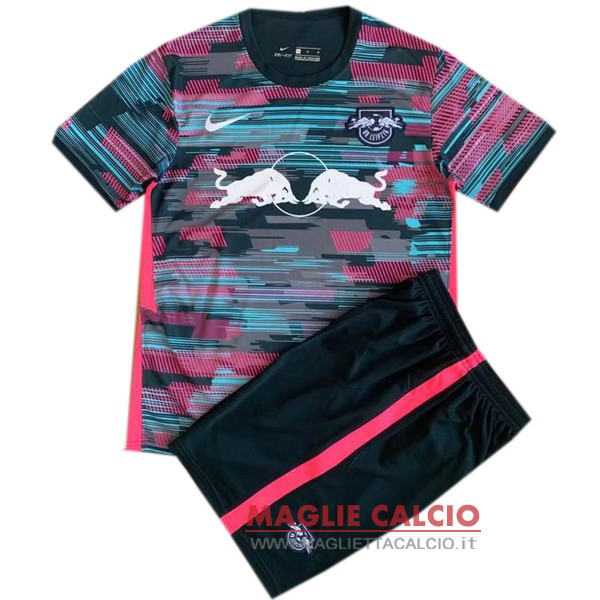 nuova terza divisione magliette leipzig set completo uomo 2021-2022 purpureo rosa