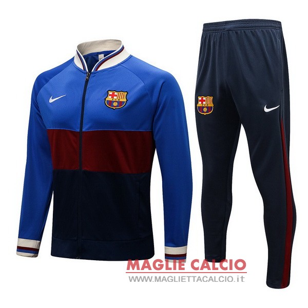 nuova barcelona set completo blu borgogna nero giacca 2021-2022