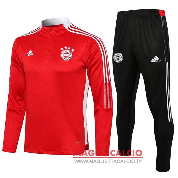 nuova bayern monaco insieme completo I rosso nero bianco giacca 2021-2022