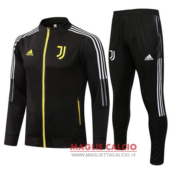 nuova juventus set completo nero giallo bianco giacca 2021-2022