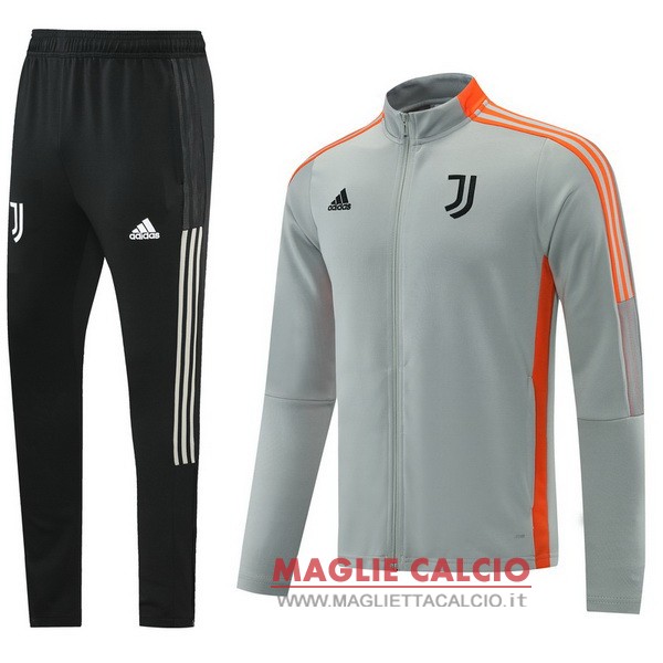 nuova juventus set completo nero grigio giacca 2021-2022