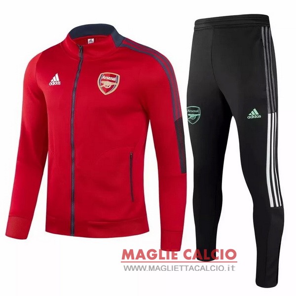 nuova arsenal insieme completo rosso nero giacca 2021-2022