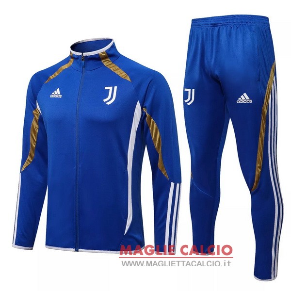 nuova juventus set completo blu giacca 2021-2022