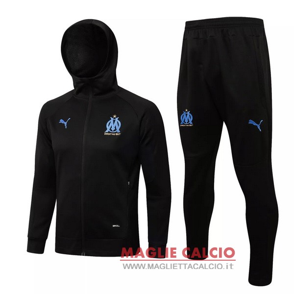 nuova marseille insieme completo blu I navy giacca felpa cappuccio 2021-2022