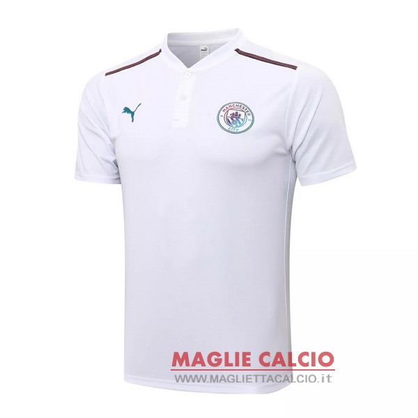 manchester city bianco magliette polo nuova 2021-2022