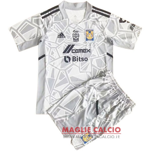 tailandia nuova divisione magliette portiere tigres set completo uomo 2022-2023 grigio