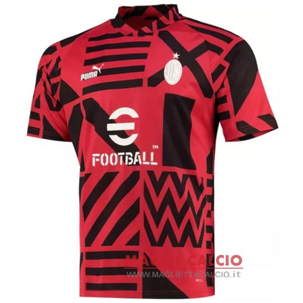 nuova formazione giocatori divisione magliette ac milan 2022-2023 rosso