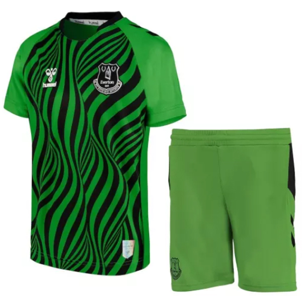 nuova portiere magliette everton set completo bambino 2022-2023 verde