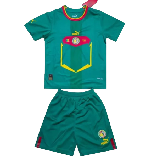 nuova seconda magliette senegal set completo bambino 2022