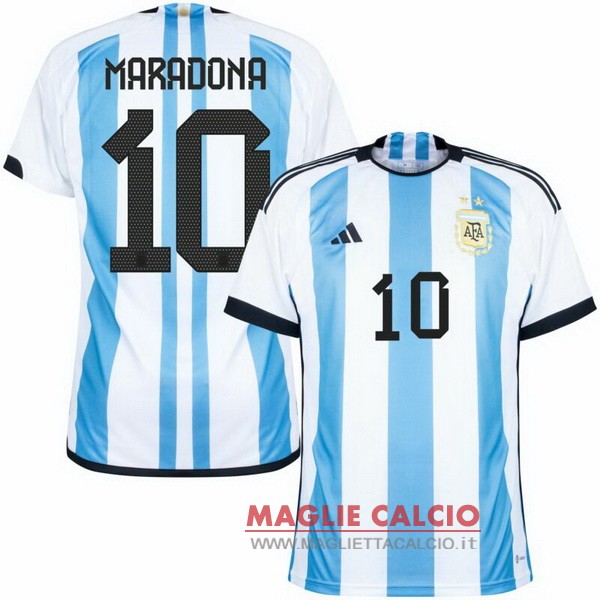 nuova maglietta argentina coppa del mondo 2022 Maradona 10 prima