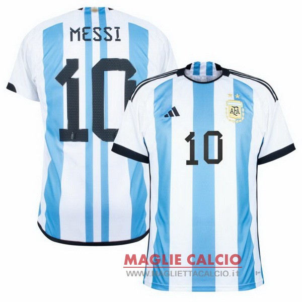 nuova maglietta argentina coppa del mondo 2022 Messi 10 prima