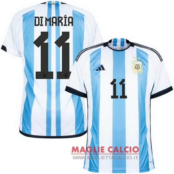 nuova maglietta argentina coppa del mondo 2022 Di María 11 prima
