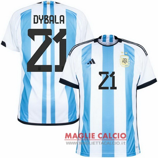 nuova maglietta argentina coppa del mondo 2022 Dybala 21 prima