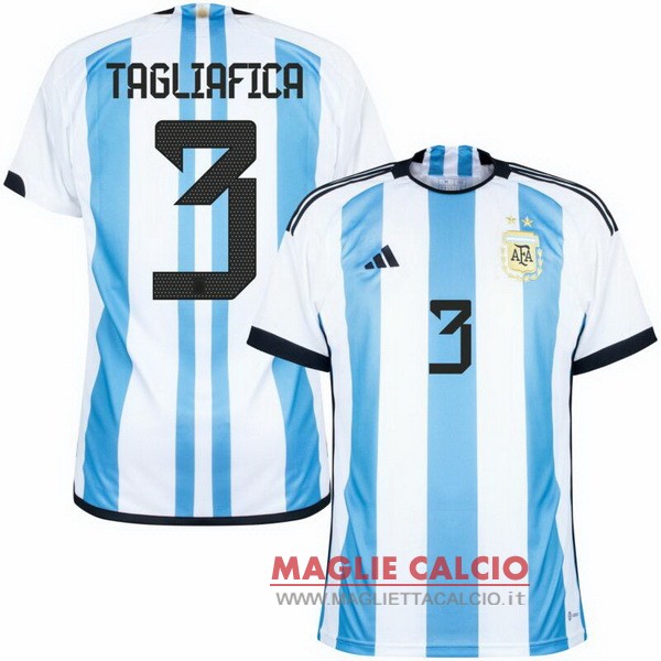 nuova maglietta argentina coppa del mondo 2022 tagliafico 3 prima