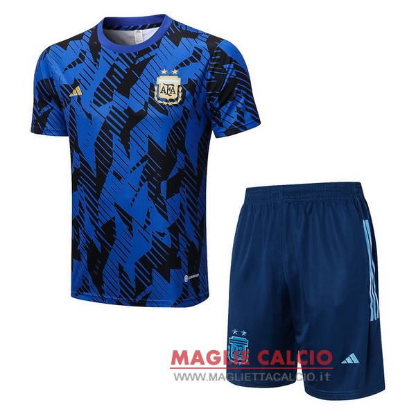 nuova formazione insieme completo divisione magliette argentina 2022 blu navy