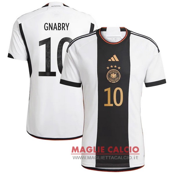 nuova magliette nazionale germania coppa del mondo 2022 Gnabry 10 Prima
