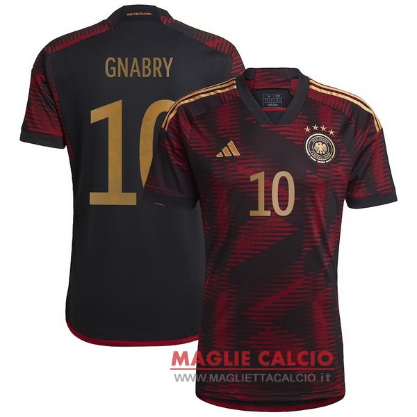 nuova magliette nazionale germania coppa del mondo 2022 Gnabry 10 seconda