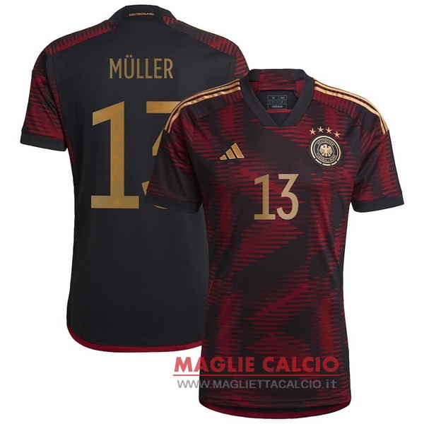 nuova magliette nazionale germania coppa del mondo 2022 Müller 13 seconda