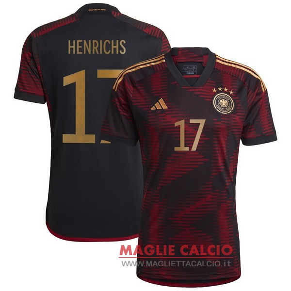 nuova magliette nazionale germania coppa del mondo 2022 Henrichs 17 seconda