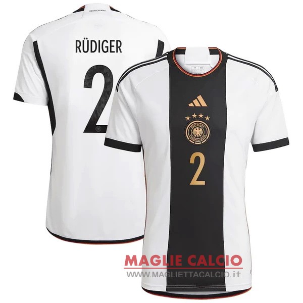 nuova magliette nazionale germania coppa del mondo 2022 Rüdiger 2 Prima