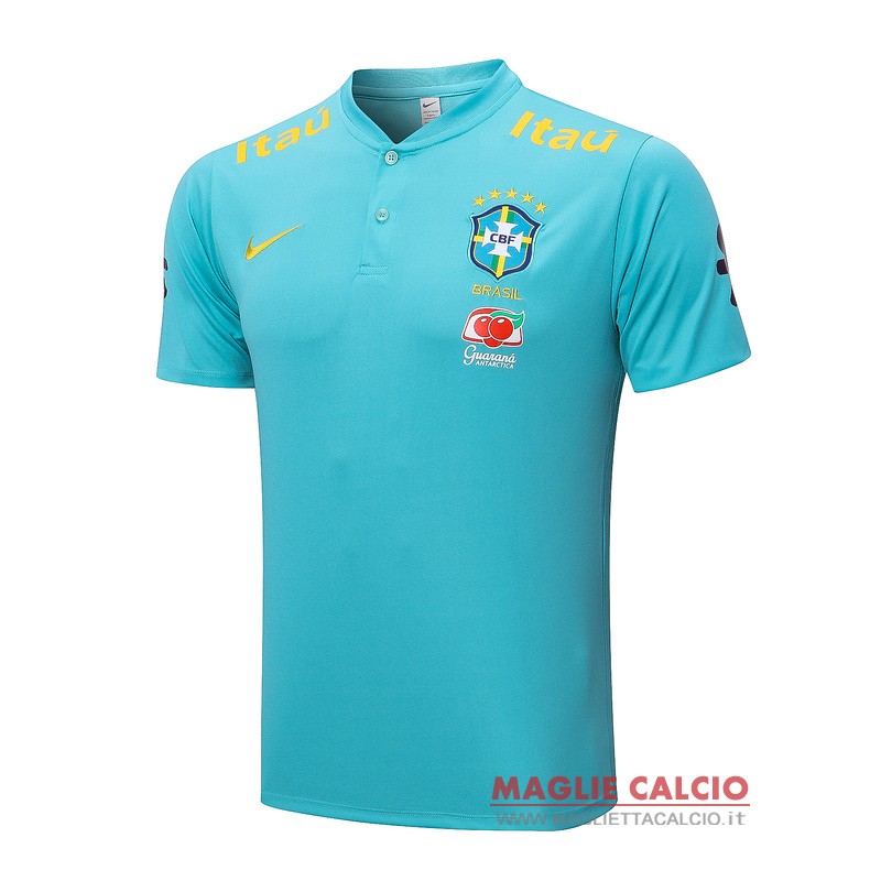 brasile blu magliette polo nuova 2022