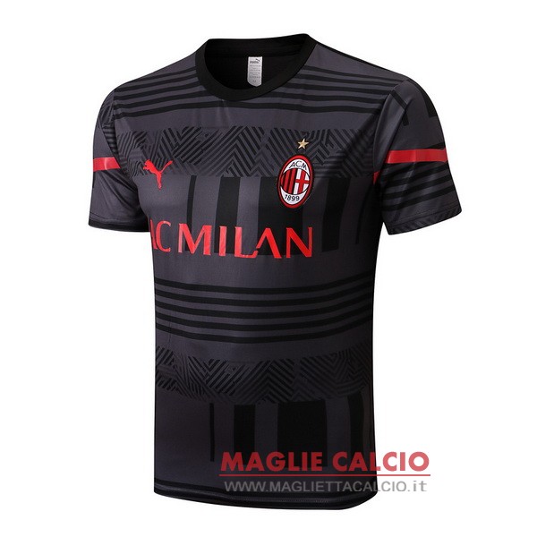 nuova formazione giocatori divisione magliette ac milan 2022-2023 grigio