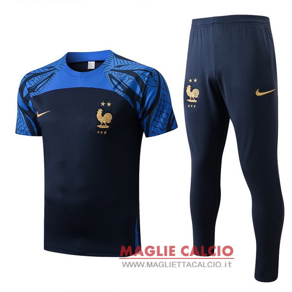 nuova formazione set completo divisione magliette francia 2022 blu I navy