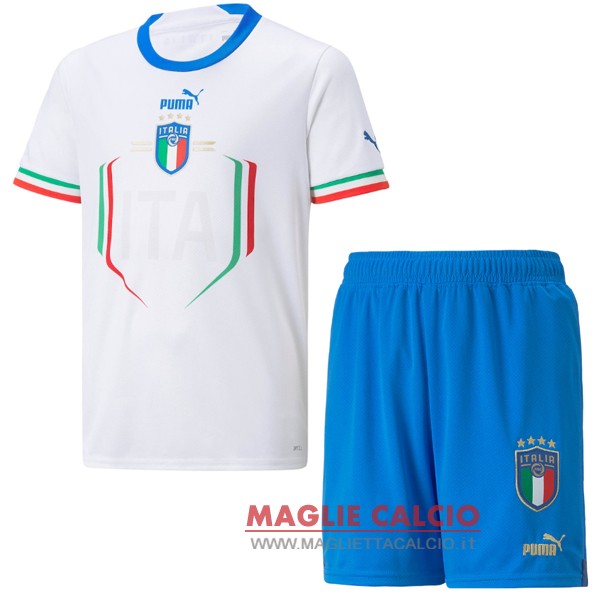nuova seconda magliette italia set completo bambino coppa del mondo 2022