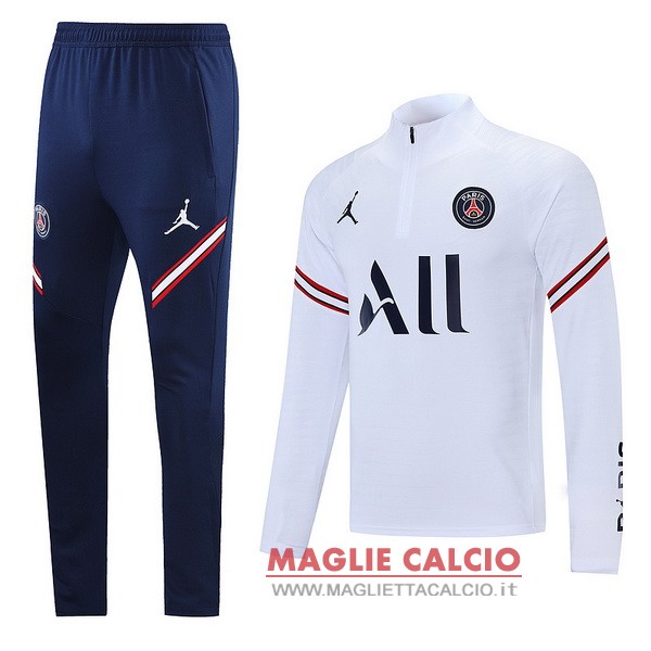 nuova paris saint germain insieme completo blu bianco giacca 2022-2023