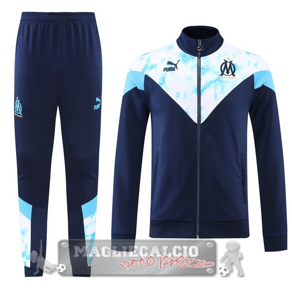 nuova marseille insieme completo blu navy giacca 2022-2023