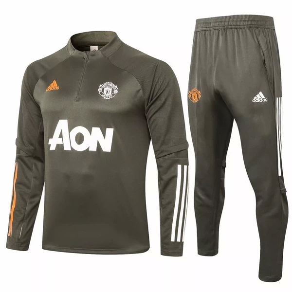 nuova manchester united insieme completo verde navy bambino giacca 2021-2022