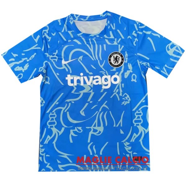 nuova magliette chelsea formazione 2021-2022 blu bianco